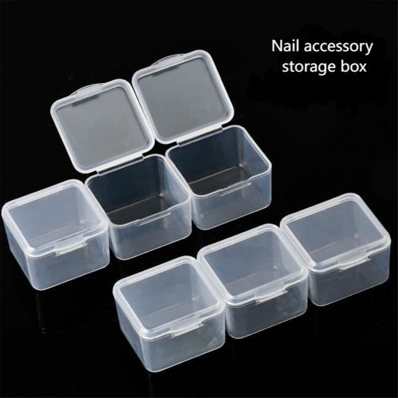 12er-Set Nagelboxen Zum Aufkleben Mit Aufbewahrungsorganizer Und Doppelseitigem Klebeband