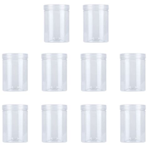 FONDOTIN 4-tlg Glas Aufbewahrungsdosen - 8x8x6cm Luftdicht