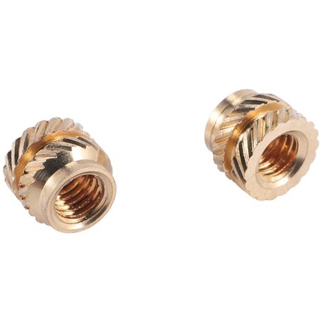 100 STCK. M2 X 3 Mm Massivmessing Zylinder Gerändelt Gewinde Rund