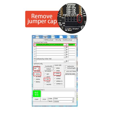 ESP-01/ESP12/ESP32 Development Board Programmer Socket Universal Downloader