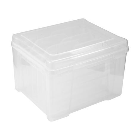 2 Stück Aufbewahrungsboxen Mit 9 Verstellbaren Fächern – Transparent, 18x15x4,3 Cm, Für Basteln & Schmuck