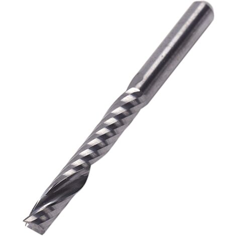 Produktbild von Hartmetall Schaftfräser Set – 10 Stück, 1/8 Zoll (3,175 Mm) Einnut-Fräser, 17 Mm Schneidlänge – Für CNC & Fräsmaschinen – Zum Fräsen Von Holz, Acryl, PVC & MDF