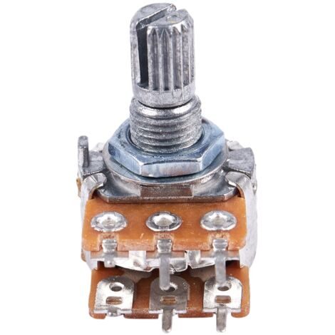 thumbnail interactive-video image 1 of 10-Pack 50K Ohm Rotary Potentiometers With Orange Knobs – Linear Taper 1 of 5