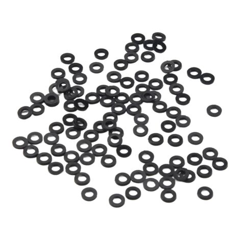 EMagTech M3 Isolierscheiben – 6 Mm OD, 0,5 Mm Dick, Rote Faser, 100 Stück, Für PCB-Montage