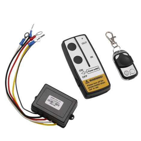 Funk-Fernbedienung Für Seilwinden 12V/24V – Kompatibel Mit Warn, Ramsey, Superwinch, Smittybilt U.a., Reichweite Bis 15 M
