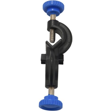 Produktbild von 4X Labor Klemme 3 Stift Finger Kopf Mit Gummi Beschichtung, Schwarzer Labor Ständer Clip