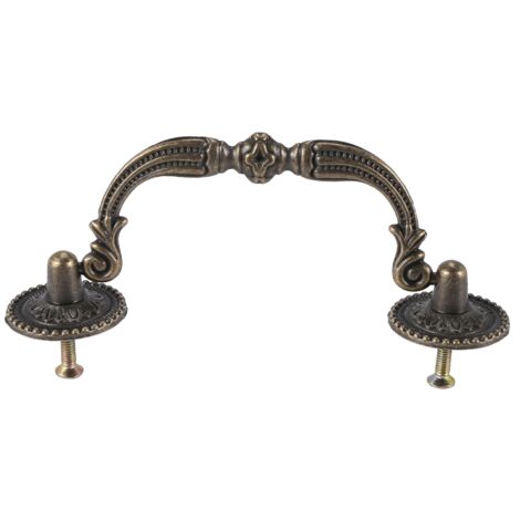 4x Schrankknäufe Messing & Keramik - Antike Stil Für Schubladen & Türen