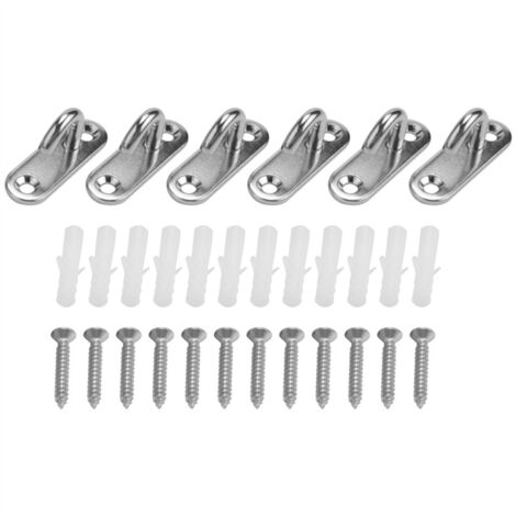 Produktbild von Be In Your Mind 5x Deckenhaken M5 – 304 Edelstahl, 33 Mm Platte, 8 Mm Öffnung, Bis 30 Kg, Für Pflanzenkörbe & Hängematten