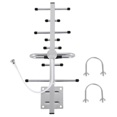 YAODHAOD Antenne HDTV de 3 m pour TV Freeview, antenne TV numérique avec amplificateur de signal, booster de signal d'antenne pour tous les téléviseurs traditionnels et HD, prend en charge 4K 1080P