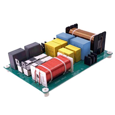Septpenta 2 Wege Lautsprecher Frequenzweiche, 1500 W Hochton Bass Frequenzweiche, Eingebaute Sicherung Hi Fi Audio Filtermodulplatine Für Bühnenkonferenzlautsprecher
