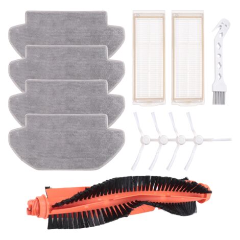 Jegehoyo Lot De 2 Serpillières De Rechange Avec Plaque | Pour Xiaomi S12, Mop 2S, Mop Pro, Mop P, S10 EU, STYJ02YM, Viomi V2 Pro, V3 SE | Microfibre Lavable