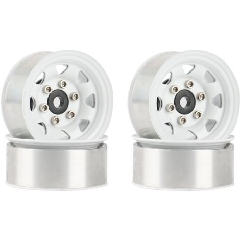 Minifinker Moyeux de roue RC Beadlock 4 pièces 1.9 pouces RC Beadlock moyeux de roue en alliage