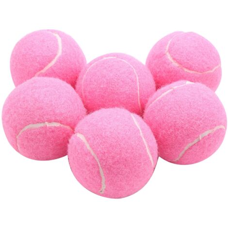 6 Verpakking Tennisballen - Zwarte Trainingsballen 66 Mm, Slijtvast Voor Beginners En Dames