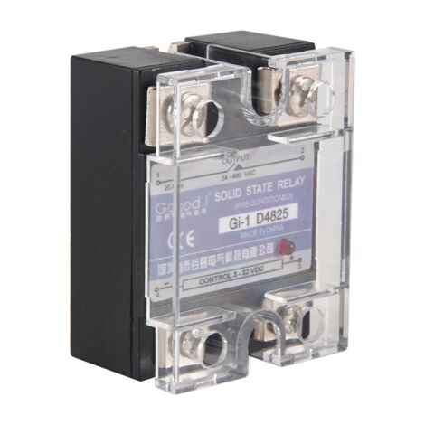 Aexit Relè stato solido monofase 3-32VDC a 75-480VAC 40A con dissipatore di calore ID: 633009