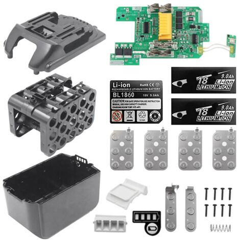 Produktbild von BL1890 Akkugehäuse Für Makita 18V 9,0Ah – Mit PCB-Ladeschutz, 15 Zellen, Gehäuse BL1860-15 + Aufkleber