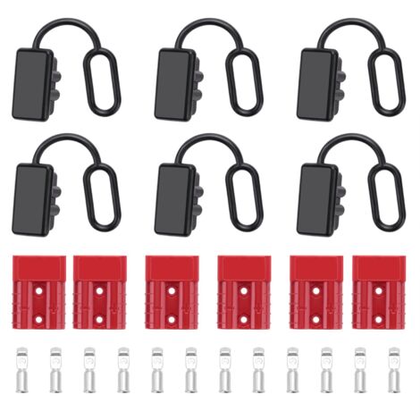 DCHOUSE Batterie Kabel 50A Kit 8 Guage 0.98ft Batterie Kabel