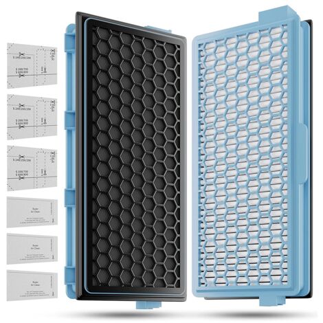 2 Stück Ersatzfilter Set für Philips 7000 Series PowerPro
