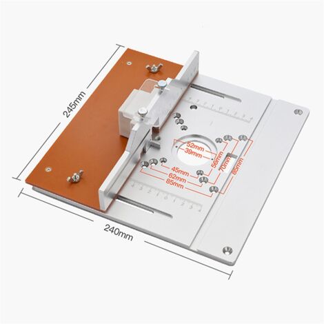 Produktbild von DAZZLEEX Tiefenmesser Aus Aluminium – Metrische Höhenlehre 0-55 Mm Für Säge & Fräse