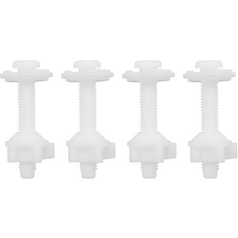 WC-Sitz Scharniere Edelstahl M8 X 74mm - Mit Kunststoffmuttern Für Standard Toiletten