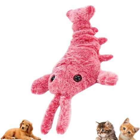 Floppy Lobster Hundespielzeug Plsch Springendes Interaktives Spielzeug  Bewegungsaktiviertes Bewegliches Haustierspielzeug, Kauspielzeug,A