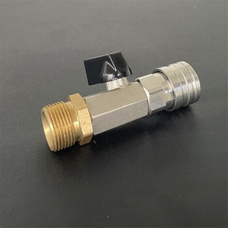 Kugelhahn für Hochdruckreiniger, 1/4 Zoll und M22, 14 mm