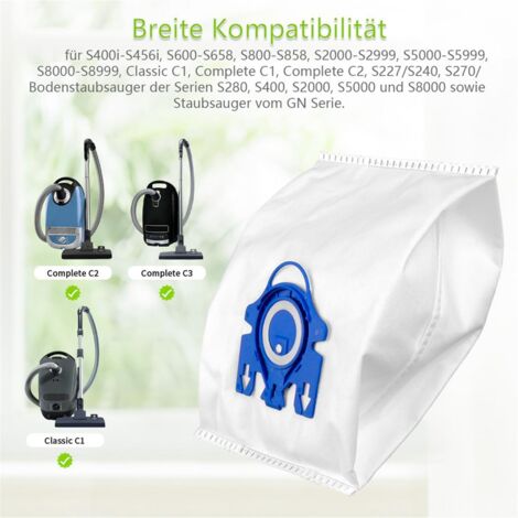 10 Premium Staubsaugerbeutel Für Miele Complete C1, C2, C3 & Classic – Inkl. Filter Zum Zuschneiden