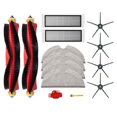 INF Set Accessori Ricambio 9 Pezzi Per Roborock S5, S6, S60, S65, S5 Max: Spazzole, Filtri E Salviette