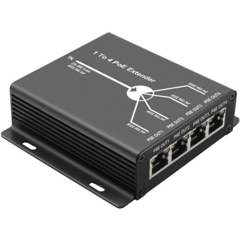 1 Port 10/100M PoE Extender IEEE802.3af Für Ethern... - Grandado