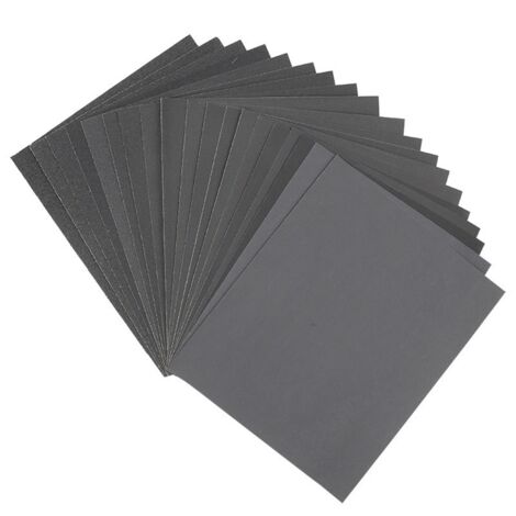Klingspor Schleifpapier - Nass & Trocken, 10 Blätter, Körnung 60-7000, Wasserfest