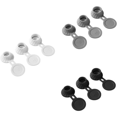 GORGECRAFT 32-teiliges Flaschenverschluss-Set – Auslaufsichere Spenderkappen In 4 Größen, Weiß