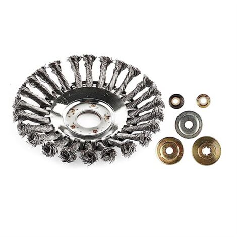 MEETOZ 8 Stück 20,3 cm Stahldraht Freischneider Trimmer Kopf Set, Draht Unkraut Bürste Klinge mit Universal-Adapter-Kit, für Rasentrimmer, Rostentfernung, Rasenmäher MEETOZ 8 Stück 20,3 cm Stahldraht Freischneider Trimmer Kopf Set, Draht Unkraut Bürste Klinge mit Universal-Adapter-Kit, für Rasentrimmer, Rostentfernung, Rasenmäher