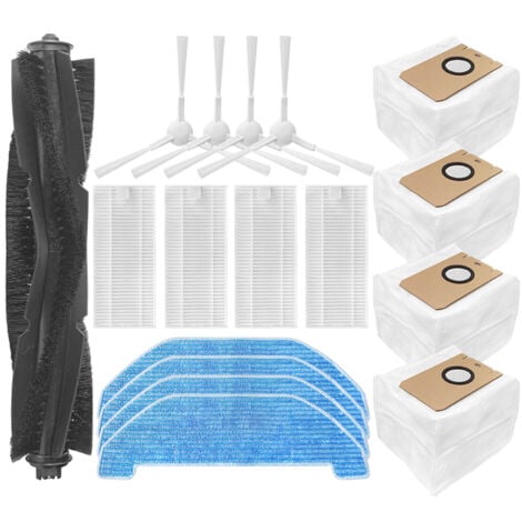 Tesvor M2 Ersatzteile Set - Hauptbürste, Seitenbürsten, Filter & Wischtücher