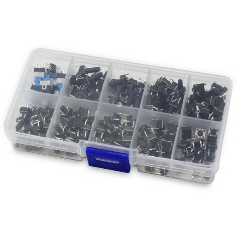 Taktiler Druckschalter – 5 Stück, Offen, Für PCB, Arduino & Steckplatine, Mini-Taster Taktiler Druckschalter PCB