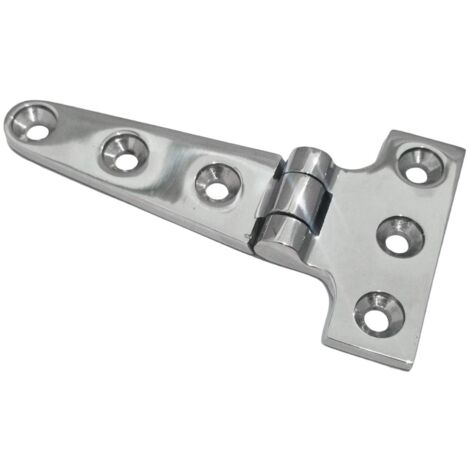 Insaga 2 Stks Wandmontage Gate Scharnieren voor Chain Link Houten Hek Post, 304 Roestvrij Staal Platte Achterwand Plaat Met 5/8 Pin (Schroeven Niet Inbegrepen