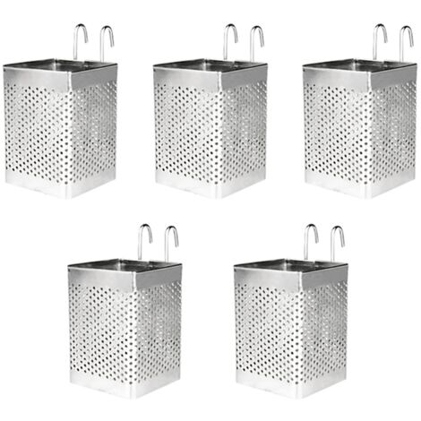 Sunbbingsp Lot De 4 Essuie-Baguettes En Inox - Support Essuie Baguettes Restaurant Familial Argent