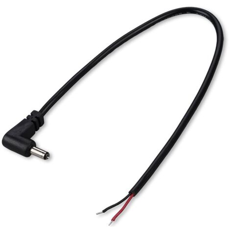 USB-C - DC plug haaks kabel | 3,5 x 1,35mm | max. 5V/1A (5W) | zwart