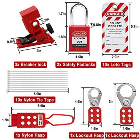 Elektrisches Lockout-Tagout-Kit – Lockout-Tag-Kits mit Haspen ...