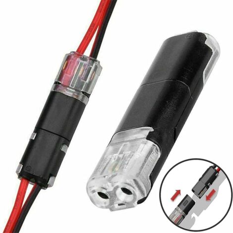 20x Elektrische Steckverbinder Für LED – 1,6 A, Verriegelbar, Kein Abisolieren, Für Installationen