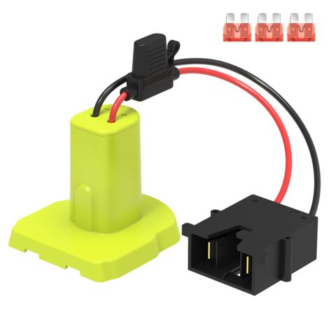 Praktischer Batterieadapter Mit Kabelbaumanschluss, Vielseitige Kompatibilität, Zusätzliche Stromversorgung Für BL1860, BL1850, BL1840 (Schwarzer Stecker