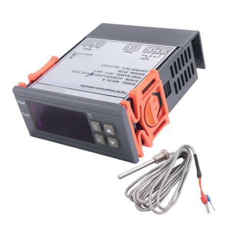 Digitaler Temperaturregler -99 Bis 400 °C Mit PT100-Sensor – Für Heizung & Kühlung