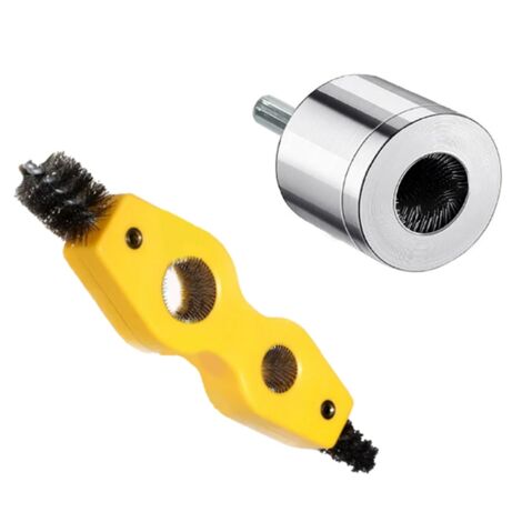 KutaKuta Kupferrohrreiniger 15 mm + 22 mm, Sanitärwerkzeuge, effiziente Rohrreiniger für elektrische Bohrer, Sanitärrohr-Entgratung