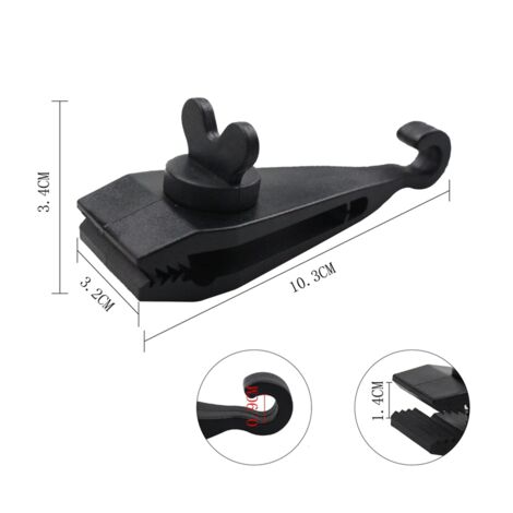 Vashly Planenclips – 6 Stück, Verstärkte Krokodilzähne, Bis 80 Kg Haltbar, Für Planen, Markisen, Zelte & Autoabdeckungen