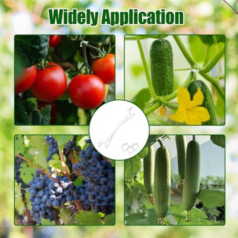 Tomatenhaken met koord, metalen tomatenhaken, 20 stuks, tomatensteunhaken voor planten met 20 plantengespen en 10 m touw, tomatenhakenset voor hangende tomaten en komkommers