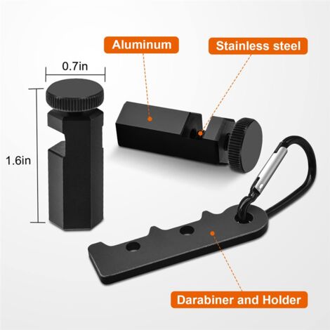 Treppenlehren-Set Aus Aluminium – Mit Halter & Karabiner, Für Schreinerwinkel & Holzverarbeitung (blau)