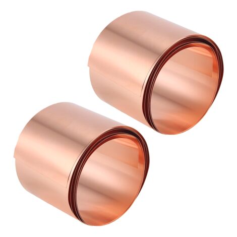 Uxcell Kupferblechrolle – 1000 X 30 X 0,5 Mm, Metallfolie, Vielseitig Für DIY, Handwerk & Industrie