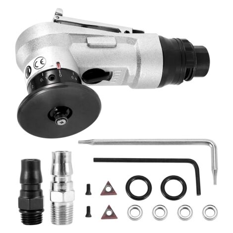 AMTOVL Pneumatische Anfasmaschine – 30.000 U/min, 45°, 1/4'' Lufteinlass, Für Metall, Holz & Acryl, Inkl. R- & C-Messer