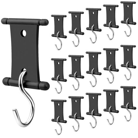 16 PCS RV Markisen Licht Clips Haken, Doppelseitige Camper Halter Haken  Untersttzung Aufhnger Schwarz