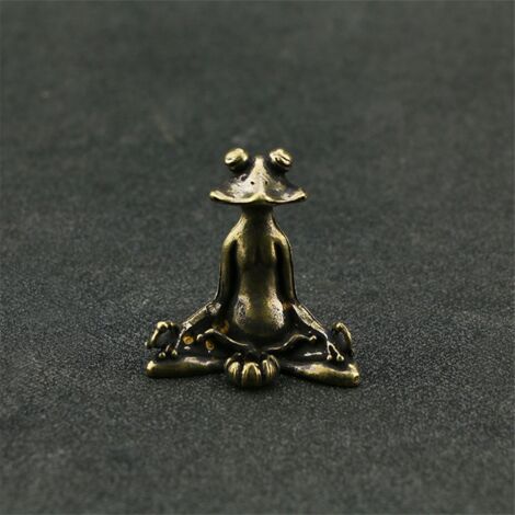 2 Stück Messing Frosch Weihrauchhalter – Mini-Meditationsfigur Für Yoga, Tee & Zuhause