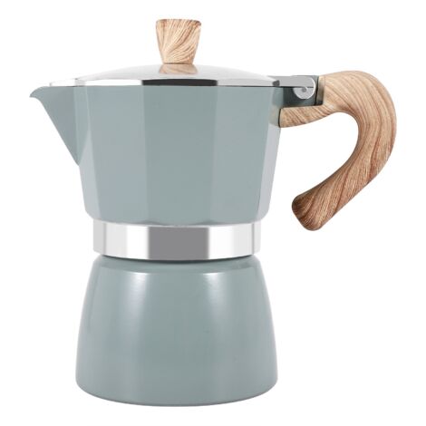 ACTIV CUISINE Espresso Machine 14 Cups Aluminium, Espresso Jug Espresso Mocha Maker Mocha Can, Italian Coffee Mug with Clear Lid, 700 ml