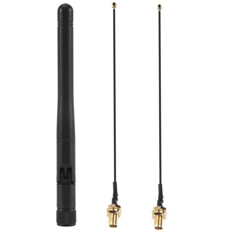 Pack De 2 Antennes Omnidirectionnelles 2,4 GHz 3dBi - Connecteur RP-SMA Femelle Pour WiFi/Bluetooth